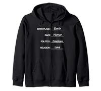 Playera de Amor y Libertad política Humana Sudadera con Capucha