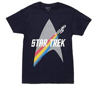Playera para adulto con el texto en inglés "Fifth Sun Star Trek Prism USS Enterprise" - Azul - XX-Large