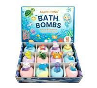 PlayFizz - Easter Surprise Bath Bombs WITH TOYS for KIDS 1 Box - 12 Pieces(1 Box - 12 Pieces)