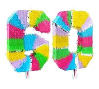 Playflip Pinata número 60 multicolor pastel 60 cumpleaños