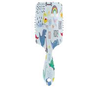 Playful Dinosaurs - Cepillo de pelo para desenredar, cepillo antiestático, cepillos de pelo de viaje para mujeres
