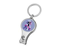 Playful Ghost - Cortauñas psicodélico con patrón de teñido anudado para los pies, cortaúñas profesional, cortador de cutículas para mujeres y hombres