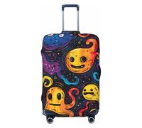 Playful Ghosts Night Sky - Fundas protectoras elásticas para equipaje de 18 a 32 pulgadas, Black, X-Large