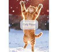 Playful Ginger Cat in Snow Daily Planner: 90 Pages for Cheerful Winter Organization