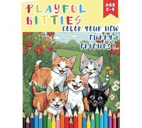 Playful Kitties: Hurry up and color these friends!