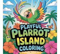 Playful Parrot Island Coloring: Unleash your creativity with this adorable kawaii parrot adventure, perfect for kids and adults alike!