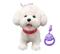 Playful Robot Puppy - Soft Realistic Dog | 33x18x29cm Live Pets Dog with Voice Mimic, Talking Pup Toy for Daily Indoor Activities, Electric Puppy Doll, Touchable Toy Dogs with Sensor Response
