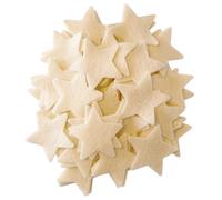 Playfully Ever After 4 Inch 15pc Stiff Felt Stars (Cream)