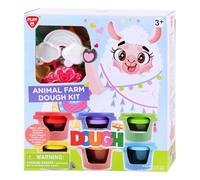 Playgo Clay Farm Animals Play Set - 6 macetas de arcilla colorida
