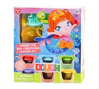 Playgo Clay Play Set Deep in the Sea - 6 macetas de arcilla colorida