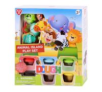Playgo Juego de arcilla Isla Animales - 6 ollas de barro de colores y accesorios