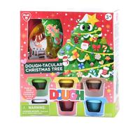 Playgo Juego de arcilla para árbol de Navidad, juego de sonido creativo con accesorios