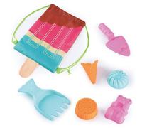 PlayGo Juguete de arena con bolsa, juego de juguetes de playa para niños/juguetes de playa Seaside Toys with Bag (Rosa)