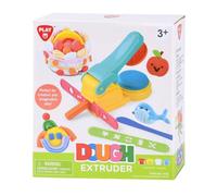 Playgo Máquina de prensa de arcilla con 4 macetas de arcilla coloridas