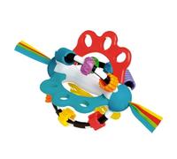 Playgro Pelota Sonajero, Sin BPA, Desde los 6 Meses, Explor-a-Ball, Multicolor (Azul, Rojo, Blanco, Verde), 40122, 17 x 12 x 12 cm