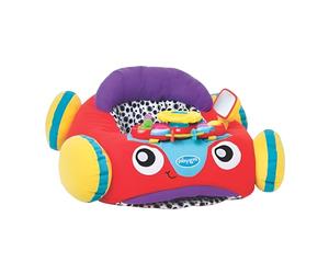 Playgro 40191 Poliéster, Suave y cómodo coche de peluche para jugar a conducir, con controlador interactivo, Multicolor, 2.4 x 5.7 x 49.5 cm