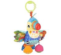 Playgro Activity Friend Tamika Toucan - Juguete multisensorial para bebé 0+ meses, tucán de actividades con clip para cochecito o moisés
