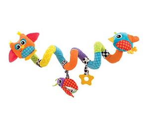 Playgro Espiral de Actividades Animalitos del Bosque, Desde el Nacimiento, Who's in The Tree Twirly Whirly, Multicolor, 40139