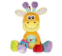 Playgro Jirafa de Peluche Multiactividades, Juguete de Actividades, Desde el Nacimiento, Sin BPA, Discovery Friend Giraffe, Naranja/Multicolor, 40155