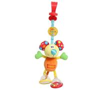 Playgro- Mimsy Ratón Rattle Teether, Color Naranja, Rojo, Azul (0101141)