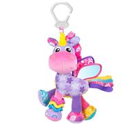 Playgro Peluche de Actividades Stella el Unicornio, Juguete para Colgar, Desde el nacimiento, Rosa/Violeta, 40183 Modelo Aleatorio