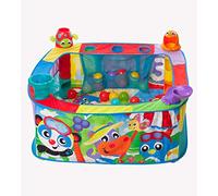 Playgro Pop Up Parque de bolas para bebés, A partir de 6 meses, Gimnasio de actividades con lanzamiento de bolas, Multicolor, 40175