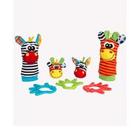 Playgro - Set con sonajero pies y manos y mordedor
