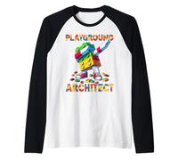 Playground Architect Future Architect Blocks Master Builder Camiseta Manga Raglan