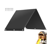 Playground Canopy Replacement Cover - Waterproof Replacement Tarp For Swing Set | Rainproof Anti-UV Playset Guard | 190T Silver Coated Polyester 132x228cm - 52x90in - For Amusement Facility - 6 Screws