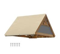 Playground Canopy Replacement Cover - Waterproof Replacement Tarp For Swing Set | Rainproof Anti-UV Playset Guard | 190T Silver Coated Polyester 132x228cm - 52x90in - For Amusement Facility - 6 Screws