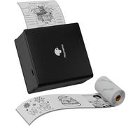 PlayGround® Mini Impresora M02 203dpi con Bluetooth y 1 Rollo de Etiquetas - Impresora Térmica Portátil para Smartphone - Ideal para Estudios, Notas, Imágenes, Fotos y Diarios