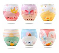 PlayGround® Ropa de Aprendizaje para Niños y Niñas - Pack de 6 - Ropa Interior Infantil de Entrenamiento en Algodón Puro Absorbente, Suave y Cómoda - Reutilizable, Ecológica y Lavable a Máquina