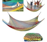 Playground Safety Net Climbing Cargo Net For Kids, multicolor Kids Backyard Climbing Net, Treehouse accesorios, Heavy Duty Safety Net, patio trasero, entretenimiento al aire libre(Size:1.5x2m)