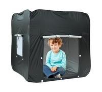 Playhouse para niños pequeños - Tienda de Juego al Aire Libre Plegable, recinto sensorial para niños, Fuerte de Aventura | Estructura de la Caja de Abrazadera Pop -up, retiro de Esquina de Jar