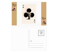 Playing Cards Club A Pattern Santa Claus Gift Postcard Thanks Card Mailing 20pcs