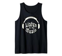 Playing for Change Escucha el Logo Music Cream Camiseta sin Mangas