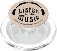 Playing for Change Escucha la música Logo Negro PopSockets PopGrip para MagSafe