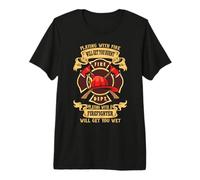 Playing with A Firefighter Fireman Firefighters Lovers Camiseta Premium
