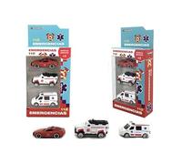 PLAYJOCS GT-8067 Set vehículos emergencias. Vehículos metálicos, Juguete para niños y coleccionistas.