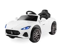Playkin Coche Eléctrico con Licencia Oficial Maserati 12V Plata