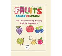 PlayLearn Prints Fruits Colouring Book for Kids: Level-02