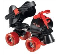 Playlife Patines Sugar para niños, tamaño Ajustable, Color Negro y Rojo, Ruedas de 54 mm/80 A, rodamientos ABEC 5, número 880179