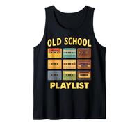 Playlist de Old School Retro Fun Time Mixtape Artwork Camiseta sin Mangas