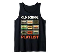 Playlist Old School Vibes 80s Design Down Memory Lane Camiseta sin Mangas
