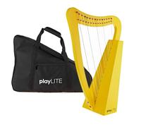 PlayLITE - Arpa de 15 cuerdas de Gear4music, color amarillo
