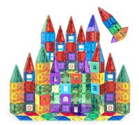 Playmags Juego De 100 Bloques Magnéticos 3D para Niños - Juguetes con Imanes Más Fuertes Stem - Bloques De Construcción Magnéticos - Construcciones Magneticas Niñosin Coloridas Y Duraderas