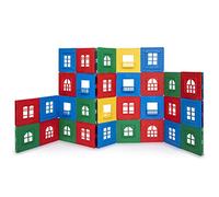 Playmags 60 Piezas 3D magnética baldosas Sitio Playset: Duradero El Juego Incluye 30 Marcos de Las Ventanas y el 30-Haga Clic en Windows fijado - estimular la Creatividad y el Crecimiento del Cerebro