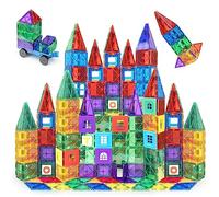 Playmags Bloques Magneticos - Juego De Baldosas Magnéticas para Construcción De 150 Piezas, Bloques Magneticos Construccion Niños Transparentes En 3D - Juego De Simulación, Imaginación Creativa