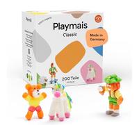 Playmais BASIC 200 | 200 Playmais Teile | Bastelset | natürliches Spielzeug | Zubehör: Schwämmchen