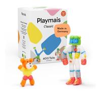Playmais BASIC 400 | 400 Teile | Bastelset | natürliches Spielzeug | Schwämmchen, Bastelmesser